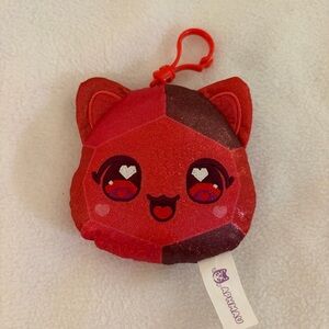 ⭐️4/$10 Aphmau Red Stuffed Cat Keychain